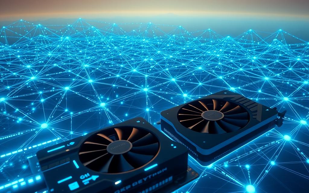 GPU rendering decentralised network features
