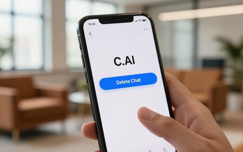 C.AI delete chat option